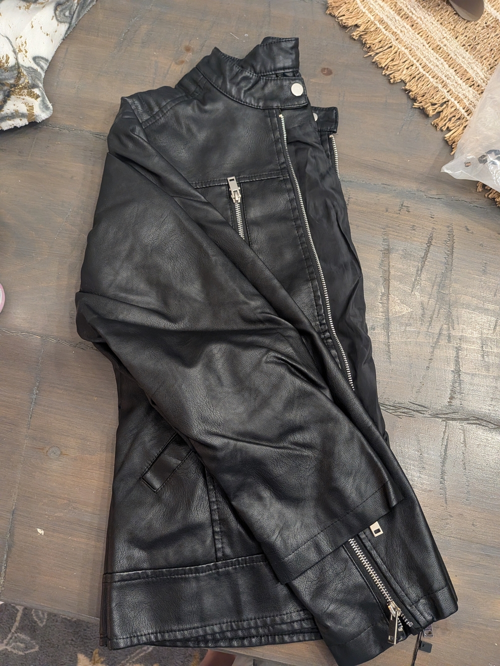 Black Leather Moto Jacket - Women’s Classic Biker Style